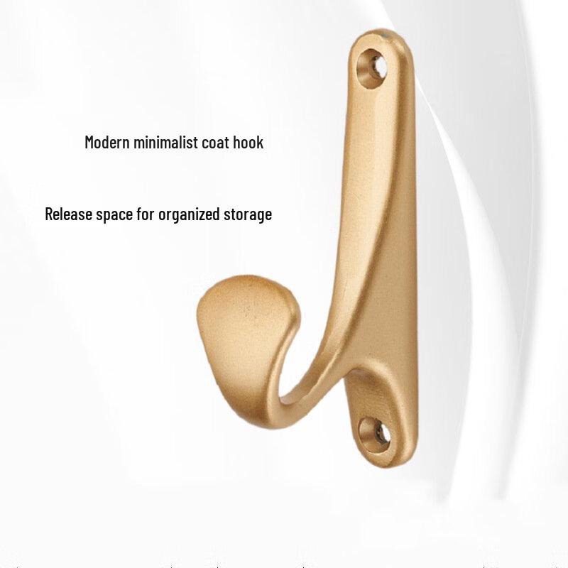 Simple Sand Gold Wall Hooks (4-Pack)