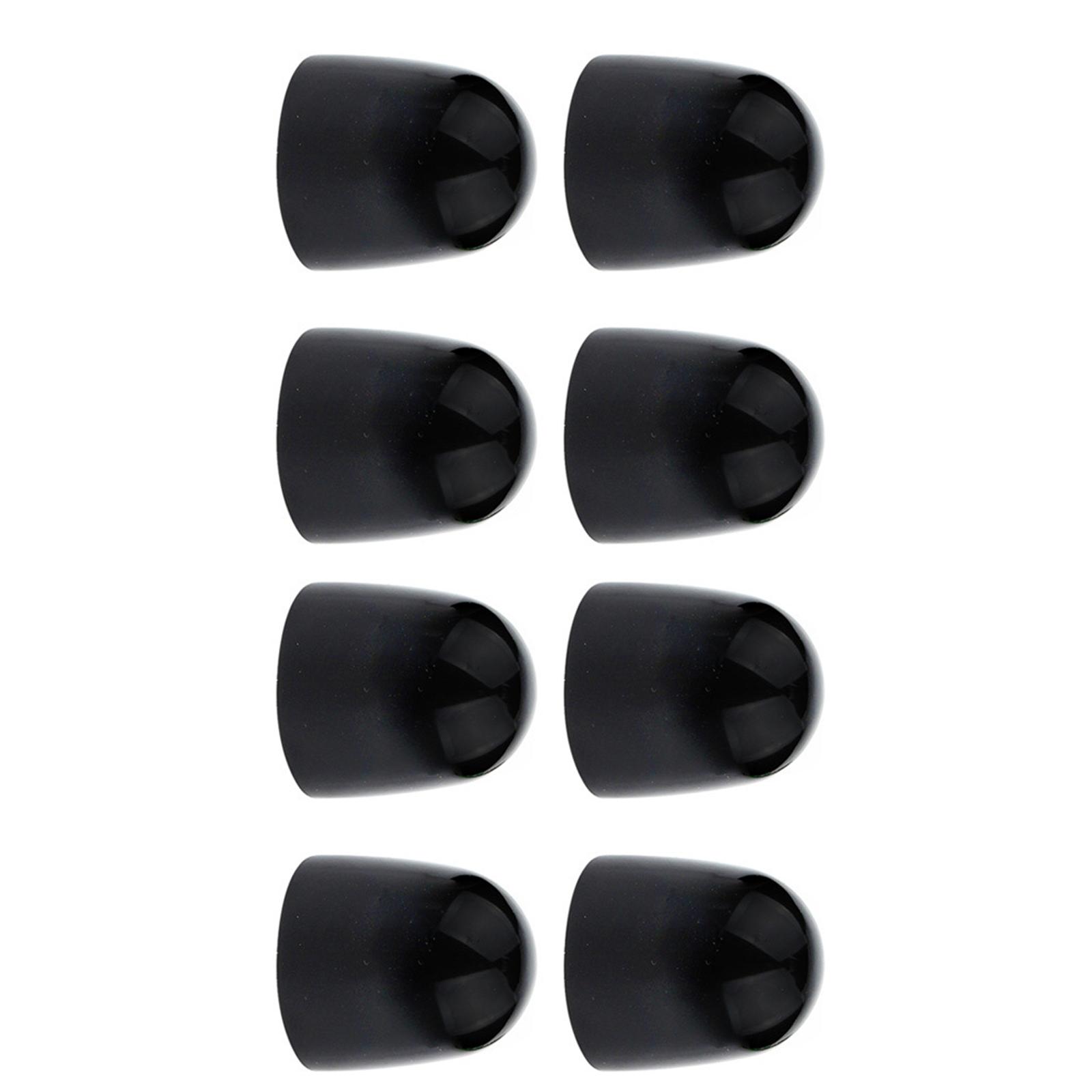 

8 шт. универсальные пластиковые крышки для болтов унитаза заглушки для болтов унитаза нажимные крышки для болтов унитаз украшения для болтов чёрный