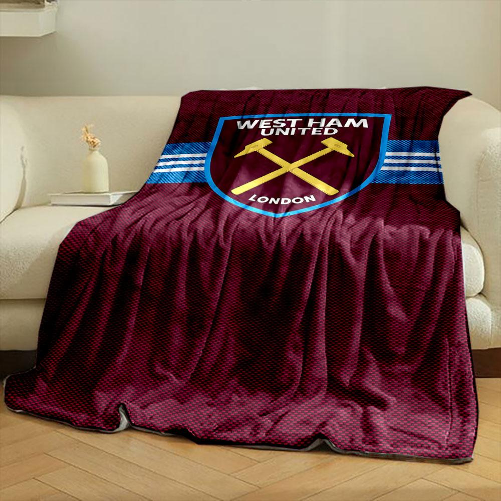 West Ham United Blanket Design print blanket soft and cozy perfect for the living room bed sofa or a nap,gift