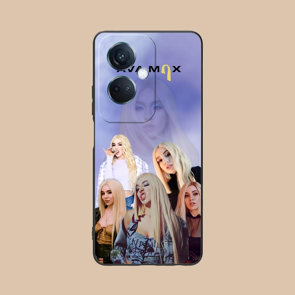 Fashion Ava Max Matte TPU Mobile Phone Case for OPPO Reno 14 13 12 11 10 9 8 7 6 5 F T Pro 5G Colorful Printing Cover