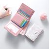 Women Short Wallet Pu Leather Simple Multi-Card Slot Coin Purses Student Cute Triple Fold Wallet High Quality Student Wallet