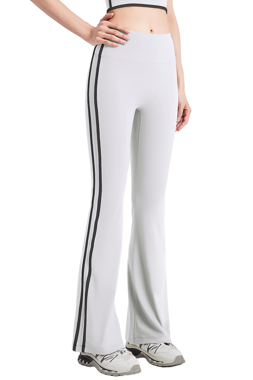 

[MORGEN SKY] Women s Yoga Pants, Jogger Pants, Yoga Wear, Flare Pants, High Waist Leggings, Butt-Shaping, Long Pants, Comfortable, Stretch, Long Lengt