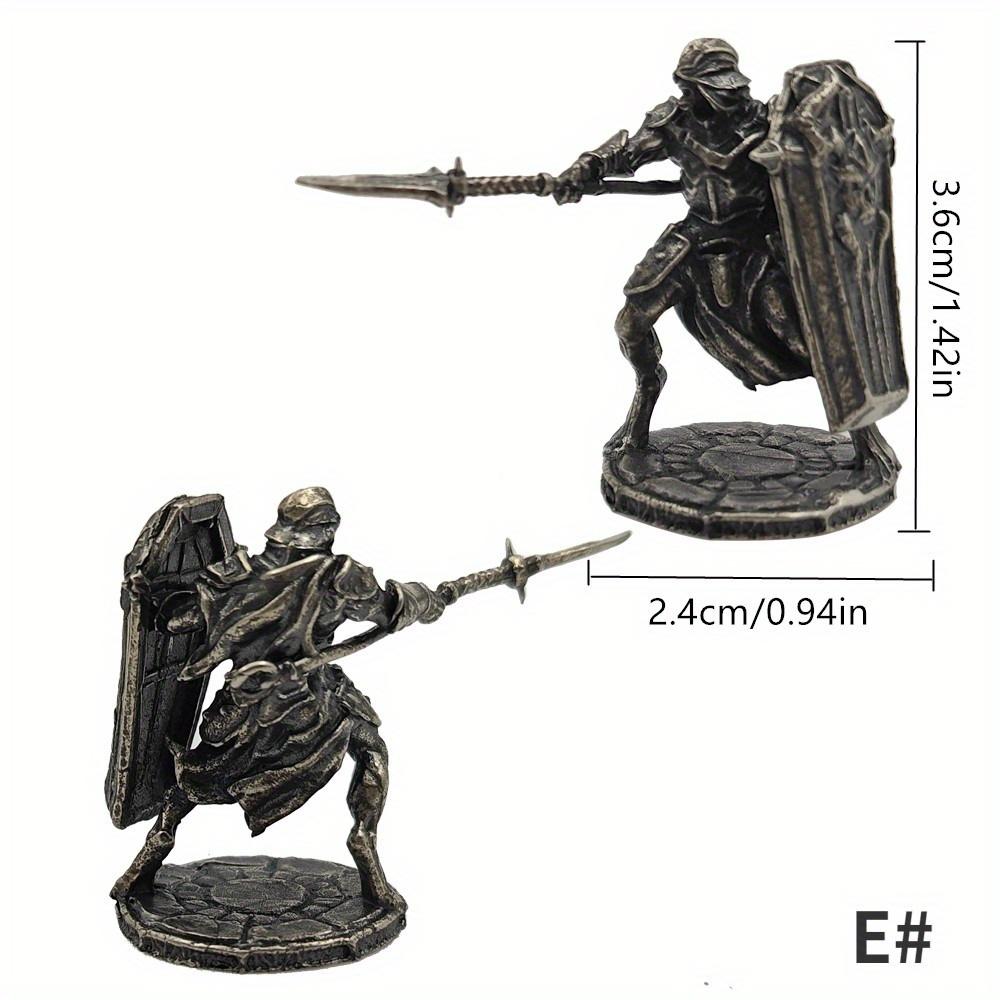 1pc Pure Coppe Demon Soldiers Miniature Figurines Man Collections Desktop War Game Chess Pieces Boy Toys Gifts