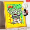 Disney Pearl Painting Toy Story Three Eyes DIY Pearl Art Pearl Painting Kit Pearl Art Painting Wall Suitable for Home Office Decoration Handmade Gifts