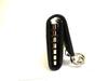 Authentic GUCCI GG Imprimee Black Leather 6 Pics Key Chain #b056  Open box