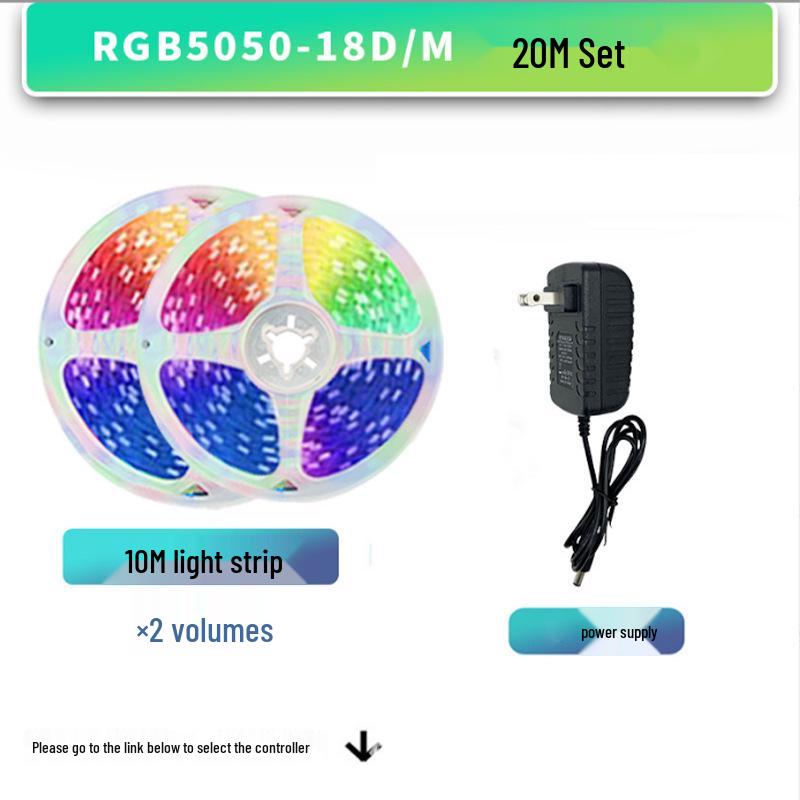 WiFi Bluetooth LED Light Strip Set: Waterproof, Smart Voice Control, RGB Colorful 5050, 2835 Atmosphere Light.