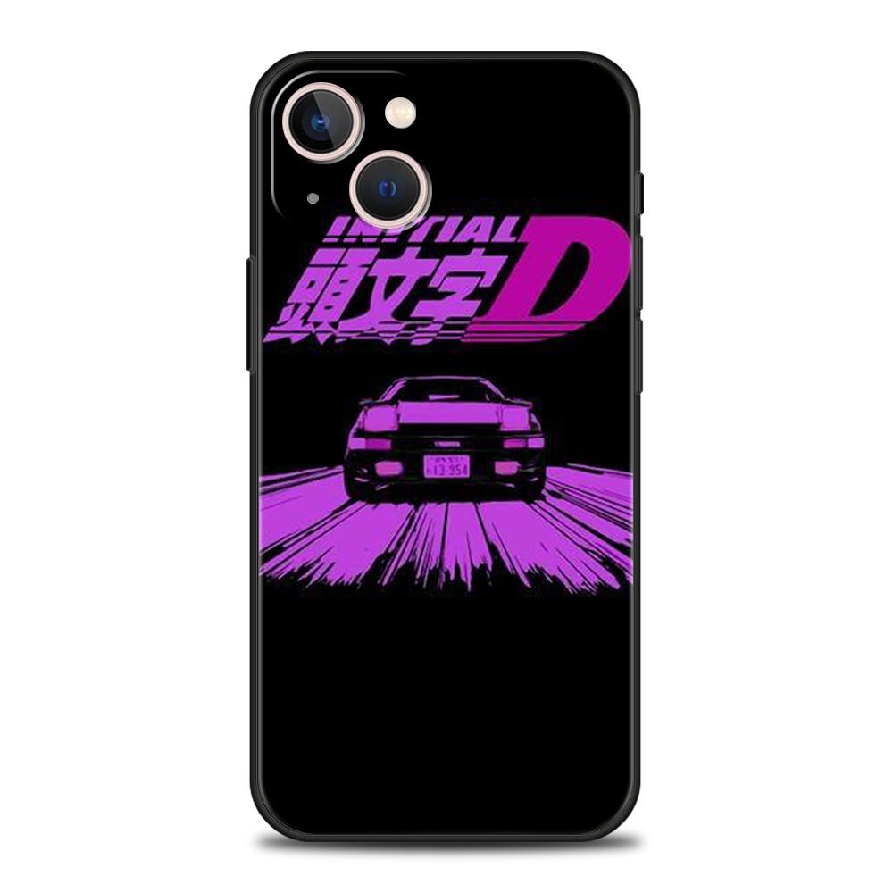 Initial D AE86 Phone Case for iPhone 16 15 14 13 12 Pro Max 11 Pro Max 7 8 Plus XS XR Shockproof Soft Shell Capas Bag TPU