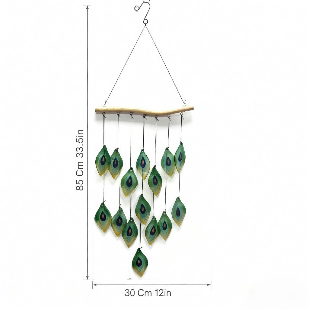 Glas Vogel Feder Outdoor Sonnensammler Windspiel für Hofdekoration