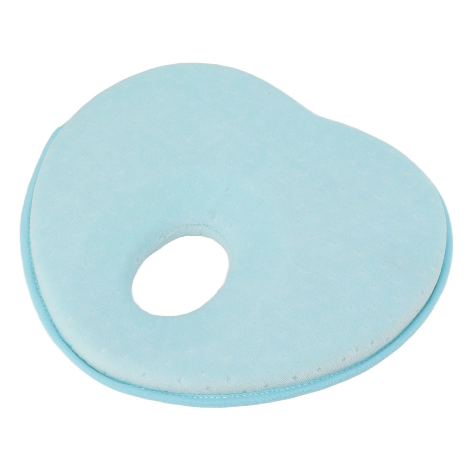 

Дитяча подушка для голови з повільним відновленням, з чистої бавовни, з м якого пінопласту, запобігає плоскій голові, подушка для новонароджених для дому синій