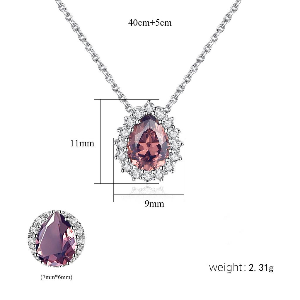 Hot Selling Trendy Silver S925 Necklace for Women Rhodium Diamond Clavicle Chain Pendant for Weddings Other Special Fashion