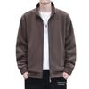 Men's Spring/Autumn Stand Collar Sherpa Fleece Hoodie Cardigan