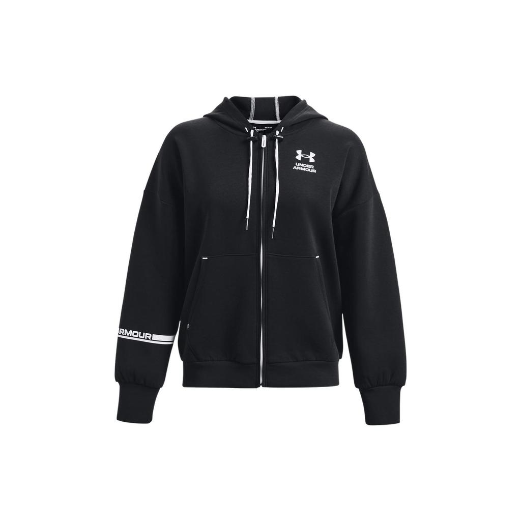 Under Armour Summit Knit Tréninková bunda s kapucí na zip pro ženy Černá 1374464-001