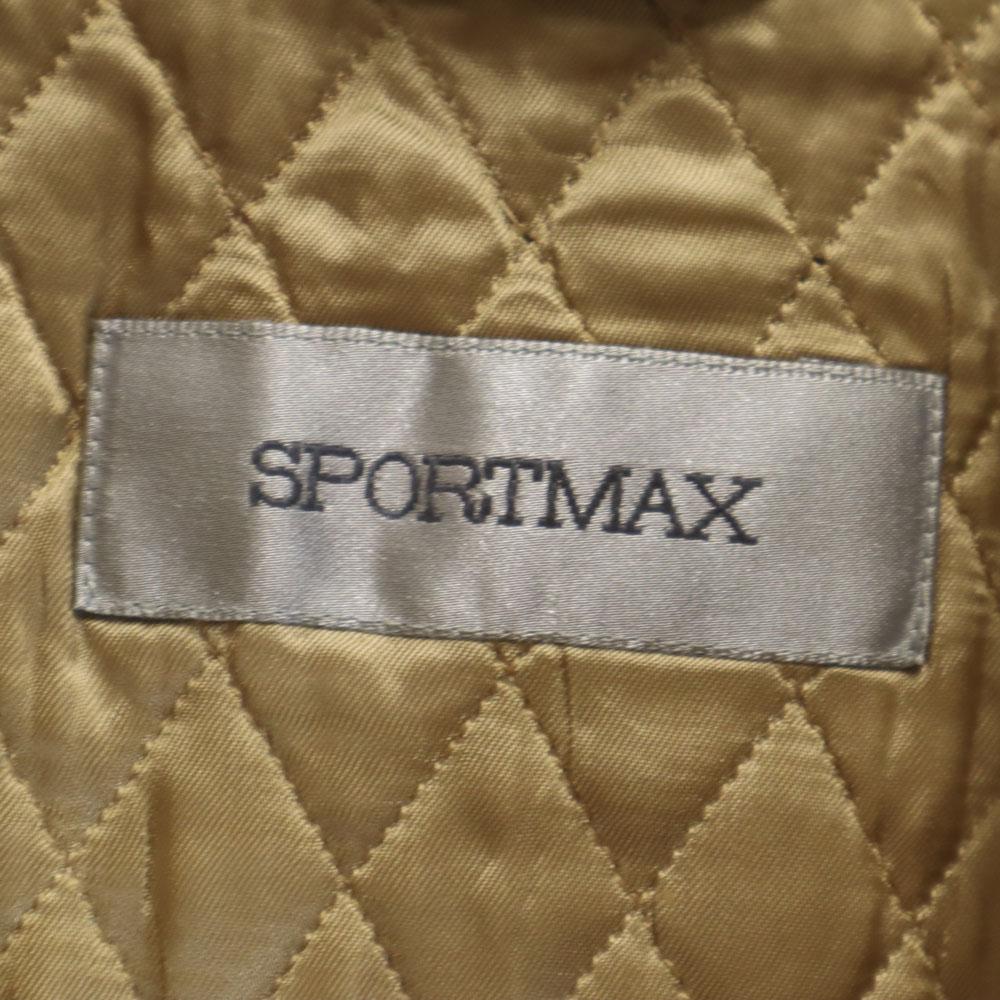 Sportmax Made In Italy Wool Blend Long Coat 42 Beige With Belt Women Used