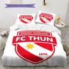 Biancheria da letto con motivo FC Thun Decorazione per la casa Regalo di compleanno (1 * copripiumino + 2 * federa, senza nucleo)