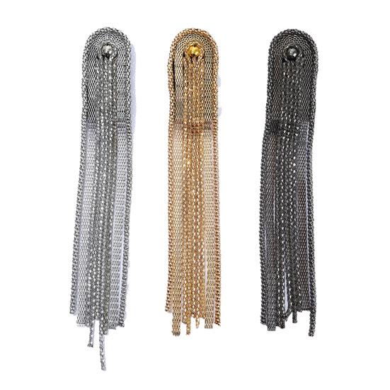 Brochnål Handgjorda Pärlor Lång Tofskedja Klassisk Galvaniserad Dekorativ DIY Herr Dam Epålett Axel Smycken Klädtillbehör