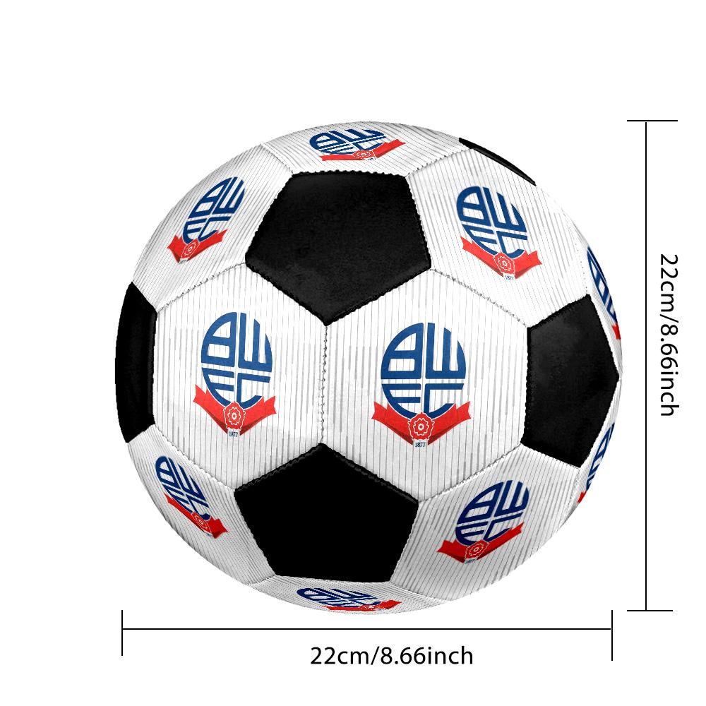 Bolton Wanderers F.C Soccer Ball Colorful All Ages Machine Stitched PVC Competition Ready Durable High-Bounce.SIZE5