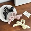 Premium Quality Plastic And Resin Hair Claw Clip With Chic Bowknot Detail