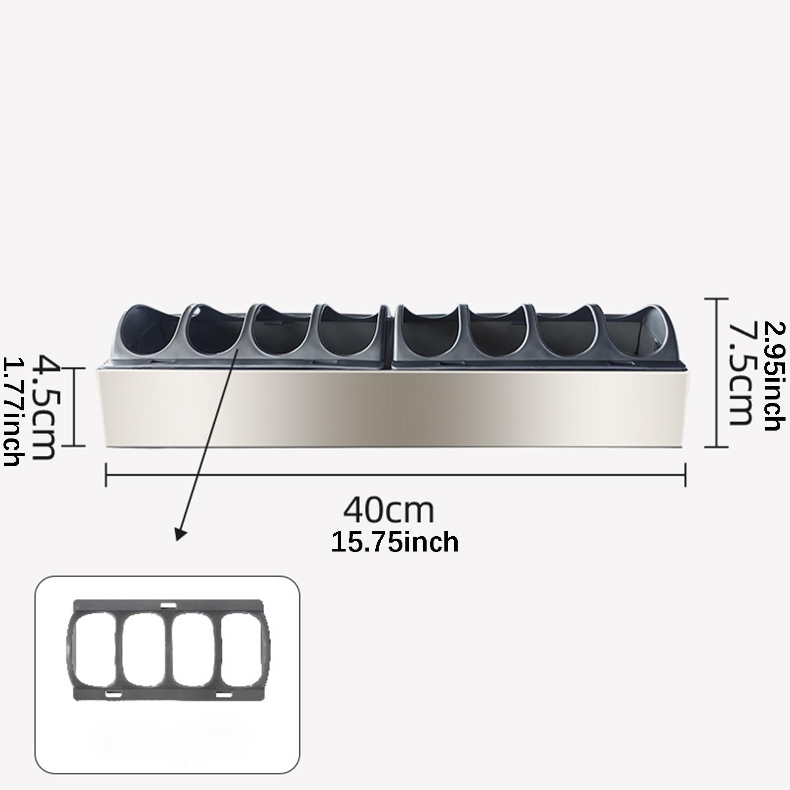 Stainless Steel Chicken Feeder Trough Multi Hole Poultry Feeding Tray Large Capacity Chick Feeding Dispenser for Home Farm