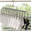Rustproof Clothes Drying Hanger Stainless Steel Underwear Socks Holder  Outdoor Drying