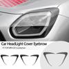 2PCS/SET Car Headlight Eyebrows Frame Cover Sticker For MINI U25 Countryman Auto Head Light Decoration Exterior Accessories