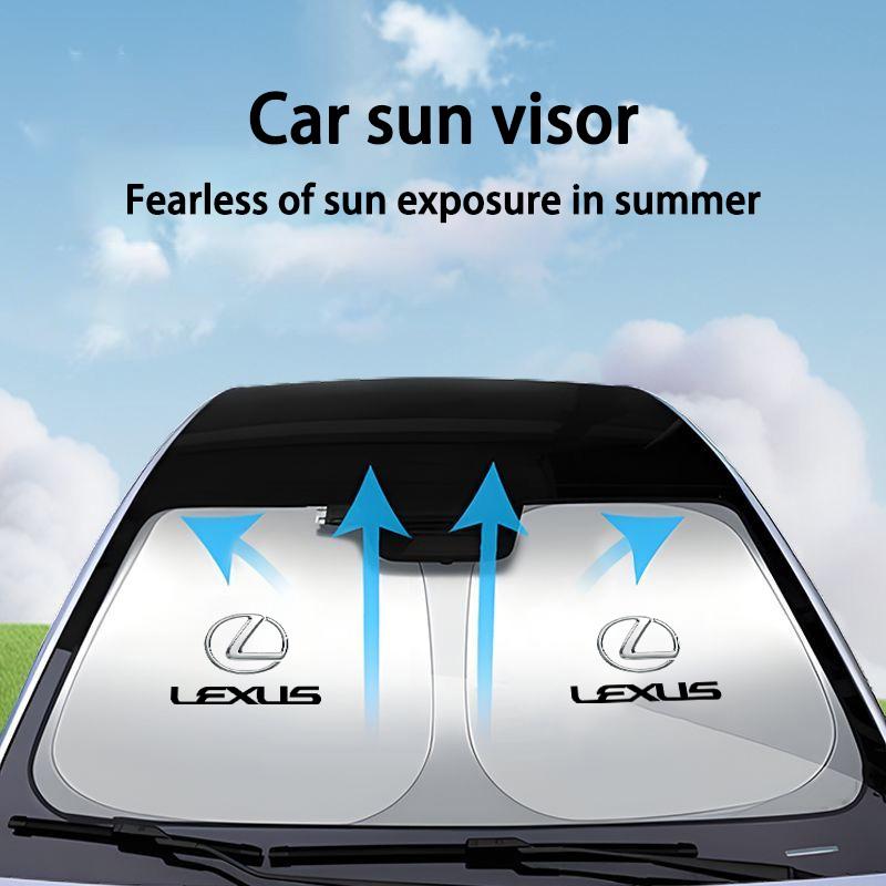 DMTZ1 Thicken Strong UV Resistance Car Sun Visor Sunshade Front Glass Sunscreen For Lexus ES RX NX LS UX LM LX GX LC RZ IS CT GS RC HS