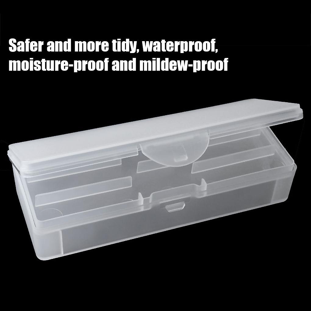 Double-layer Art Tool Empty Storage Box Rectangle Tweezers Clippers Pens Polishing Buffer Files Plastic Container