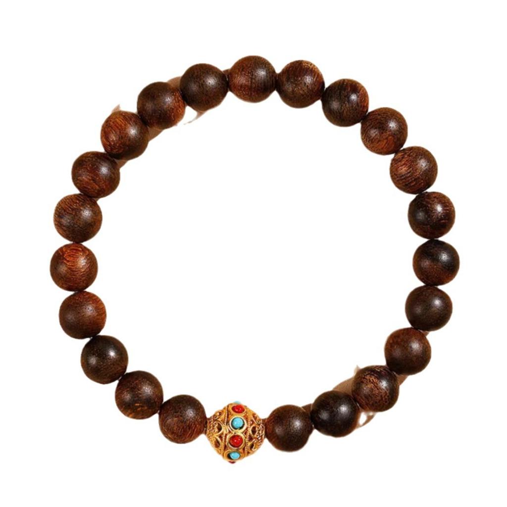Adlerholz Armband Libellenauge Perlen Herren Damen 9 Punkte Shenqinan Naturholz Meditation Yoga Schmuck Geschenk