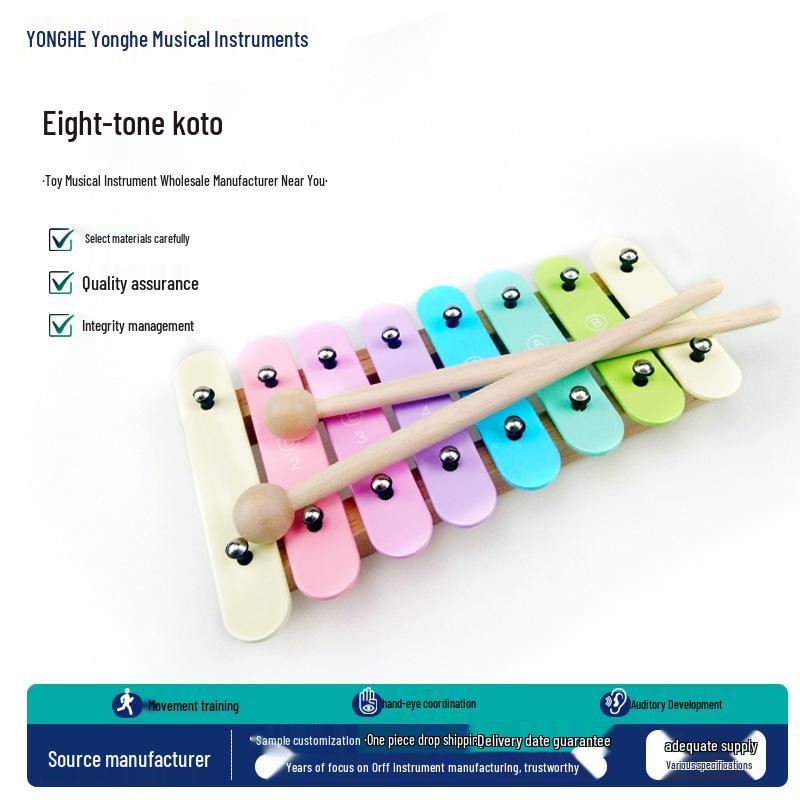 Wooden Hand-Knock Baby Xylophone: Kindergarten Orff Percussion & Sensory Integration Aid