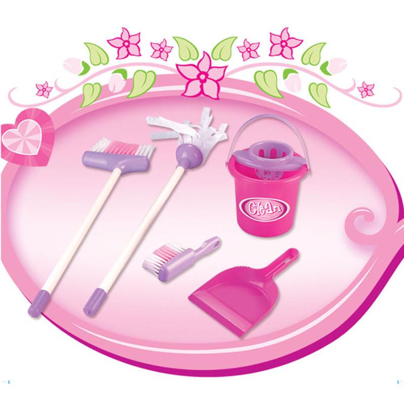 Kids Simulation Clean Toys Pretend Play Housekeeping Tools Set as Gifts for Boys Girls