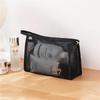 Schwarzes Netz Reise Kosmetik Aufbewahrungstaschen Set - Fünfteiliger Toilettenartikel- und Make-up-Organizer