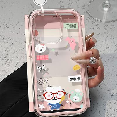 Coque de téléphone peinte pour iPhone 17 11 12 13 14 15 16 iPhone 17 12 13 14 15 16 Pro 17 12 13 14 15 16 Pro Max Coque de téléphone peinte de haute qualité avec animal mignon