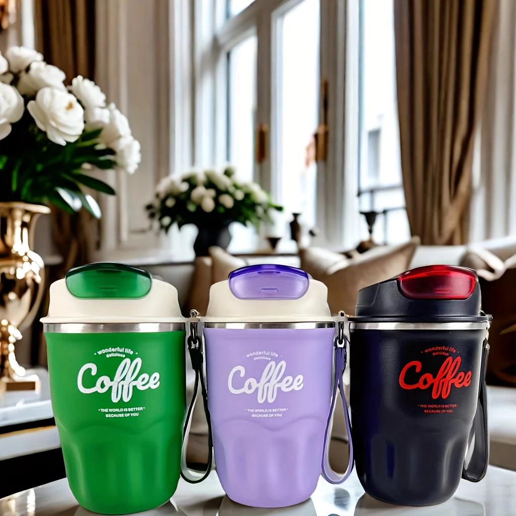 360ml Vysoká krása Mužský a ženský student Auto Voda Dárek Kávový hrnek 304 Nerezový Izolovaný hrnek