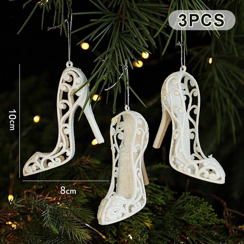 1-6 szt. Świąteczne Kreatywne Rękodzieło Choinka Dekoracja Domu Biały Plastik Różne Style Ozdoby Świąteczne