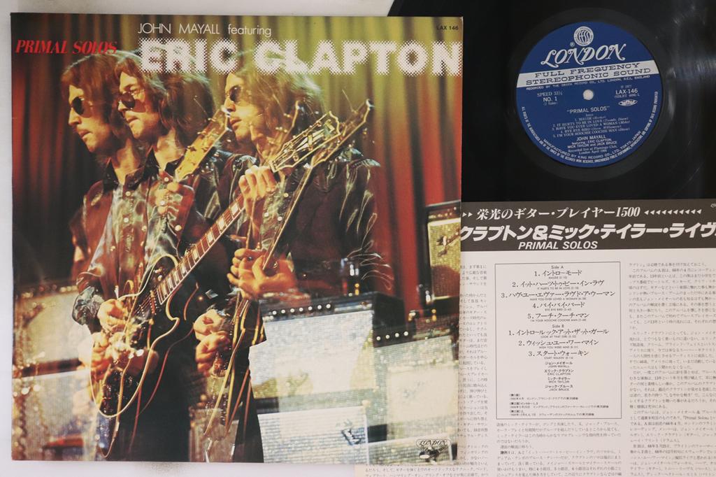 LP Record ERIC CLAPTON, MICK TAYLOR - Primal Solos LAX146 LONDON 1977 Japan Rock Used