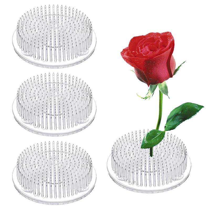 Plastic Flower Frogs Clear Round Flower Pin Frog Holders For Flower Arrangements Flower Arrangement Pin Garden Watering Wand