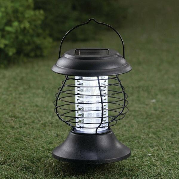Neue solarbetriebene UV-Nachtlicht-LED-Zapper-Falle, Pest-Moskito-Mörder-Lampe, Fliegenwanze für Indoor/Outdoor-Camping