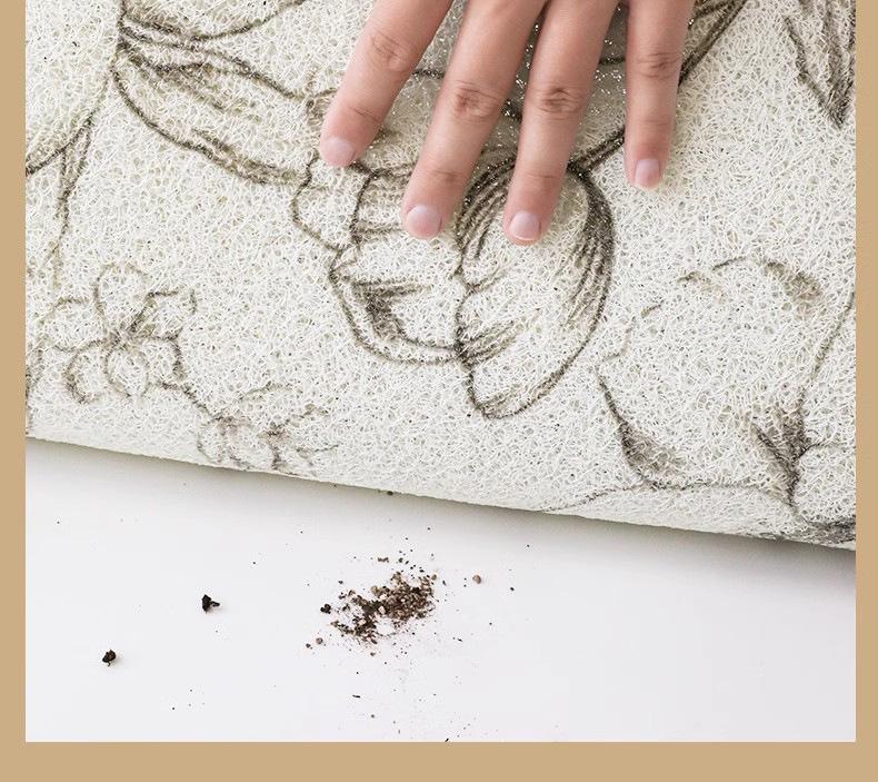Washable Anti-Slip Bathroom Mat - Dirt-Resistant, Easy-Clean, Hollow Design Foot Pad