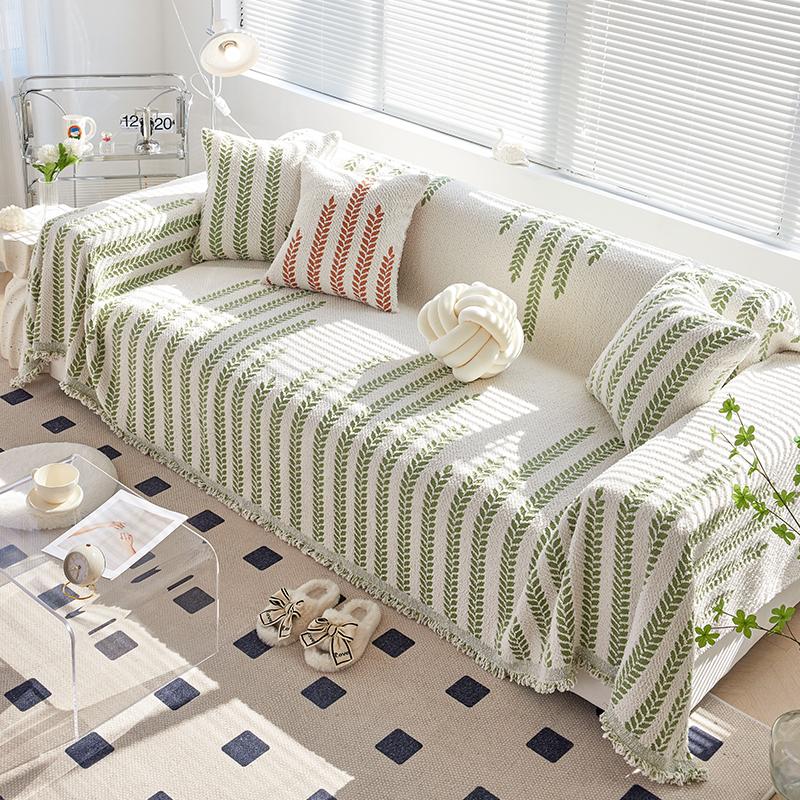 Simple Thicken Chenille Sofa Cover Sofa Blanket Cushion Anti-Cat Scratch Washable Blanket Sofa Towel Four Seasons Universal