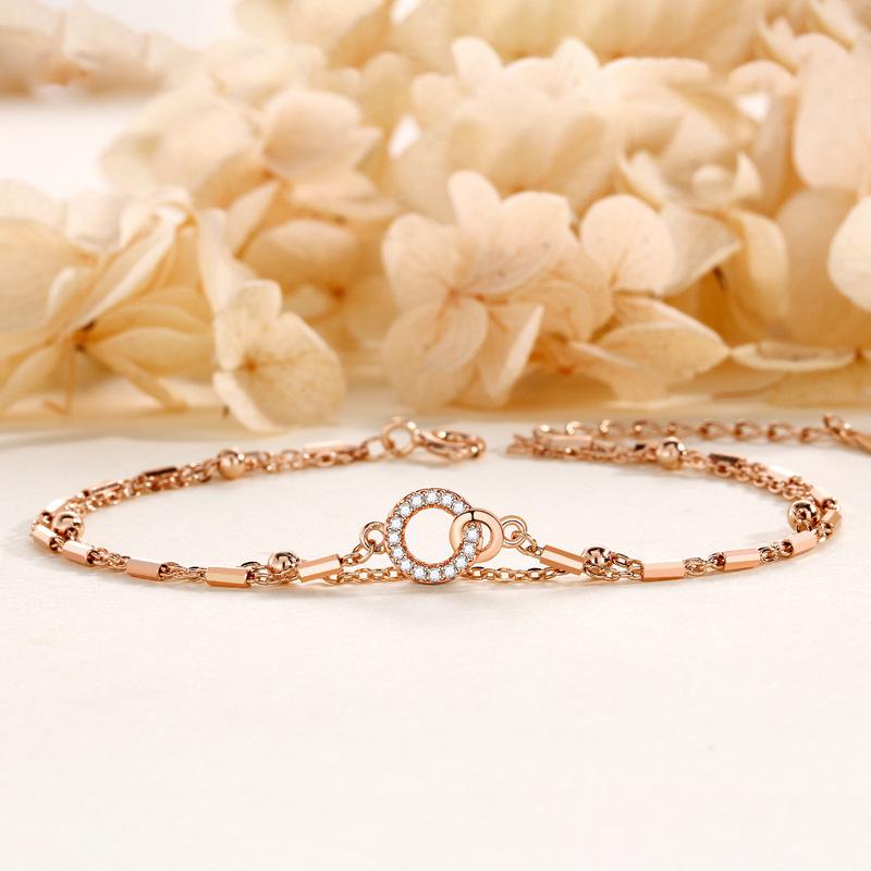 S925 Sterling Silver Mobius Bracelet - Light Luxury Double Layer Women s Fashion Chain, Trendy Hand Jewelry 2024. 925 Silver