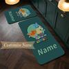 Gumball (1) Customize Name Flannel Kitchen Mat Soft Non-Slip Kitchen Floor Runner Rug for Home Kitchen Decor
