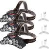5/11 LED Headlamp Strong Light Head Torch USB Rechargeable Headlight Built-in 18650 Battery Outdoor Fishing Camping Lantern