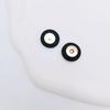New DIY Hand-Sewn Leather Bag with Magnetic Snap Closure - Small Round Handbag Accessory