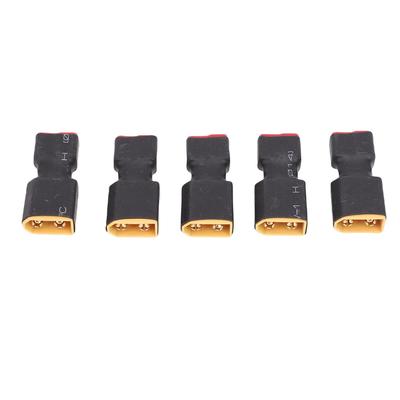 5PCS T Plug To XT60 Adapter Sturdy PC Tight Connection RC Battery Conversion Connector