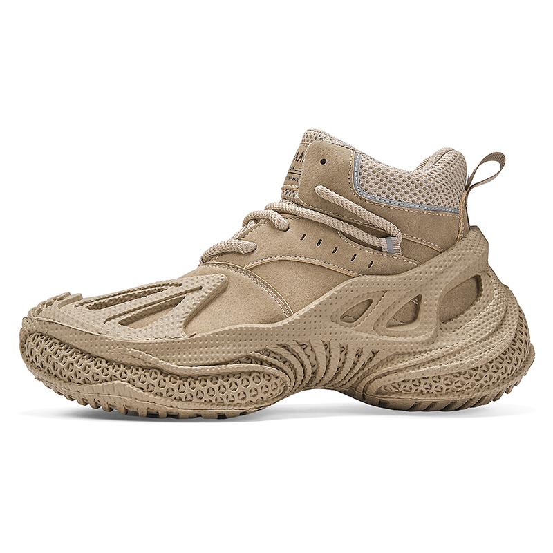 

New Fashionable Retro Outdoor Motorcycle Casual Men Shoes Trendy Sports Labor Protection Versatile 44 хаки