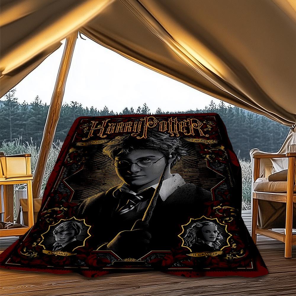 1pc Harry Potter Outdoor Soft Blanket Ultra Plush, Warm, Versatile, and Easy Care for Camping, and