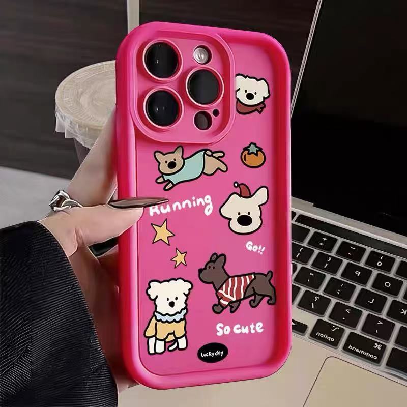 Cute and applicable iphone16pro mobile phone case Apple 15 anti-drop 14 cartoon 13promax new 12xr11