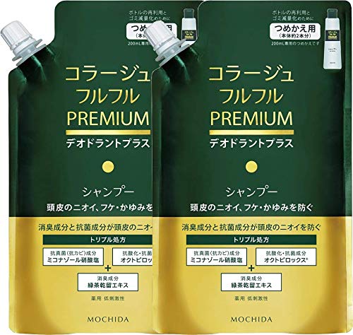 [Set of 2] Collage Furufuru Premium Shampoo Refill 340ml