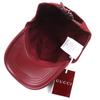 Excellent GUCCI GG Monogram Canvas and Leather Baseball Cap Bordeaux L 833272 Used
