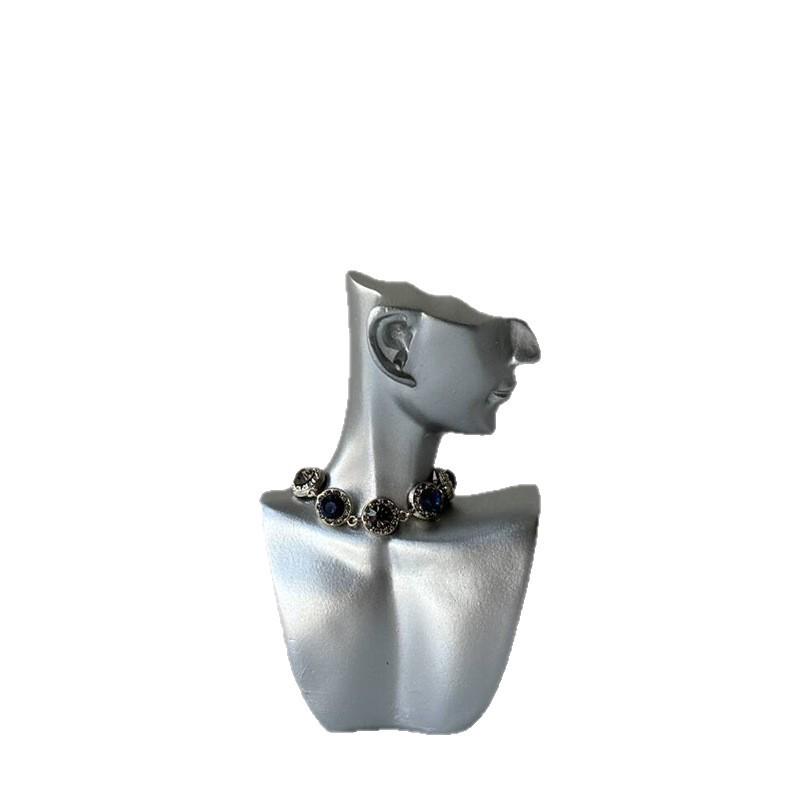 Jewelry Display Mannequin: Necklace, Earring, Ring, Bracelet Holder & Storage Stand.