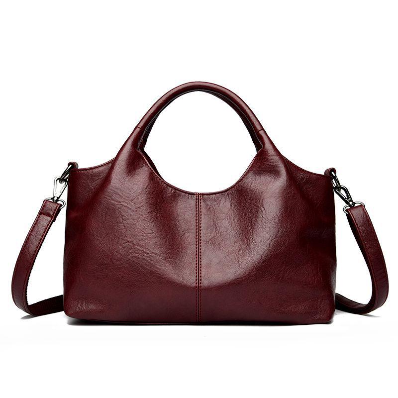 

Women s Versatile Large Capacity Soft Leather Handbag - Fashionable Crossbody Shoulder Bag for Mom